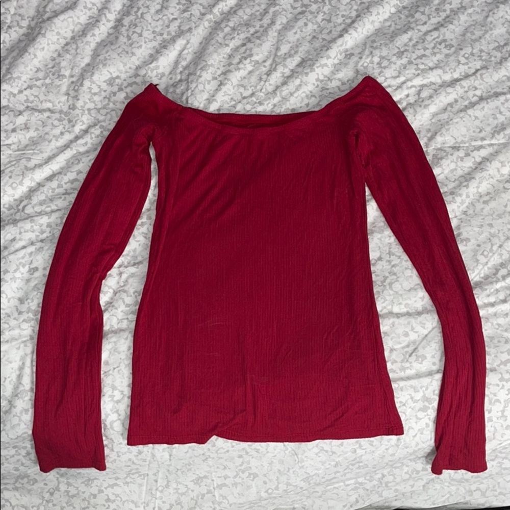 Red long sleeve Hollister M
